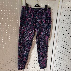 Sweaty Betty Pink and Blue Patterned Leggings